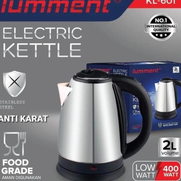 Teko Listrik Stainless Meiko 2 Liter Pemanas Air Bagus Berkualitas Sni