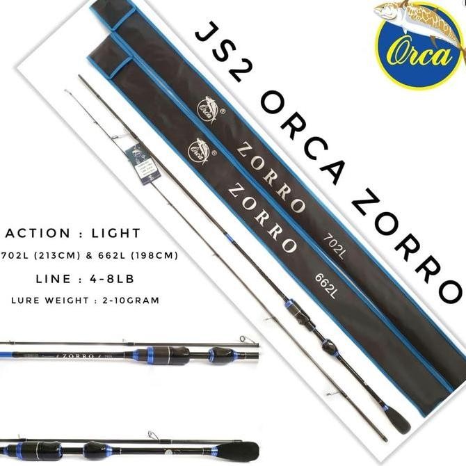 Joran Spinning Casting Orca Zorro 198 Terbaik Japan Style Murah Original