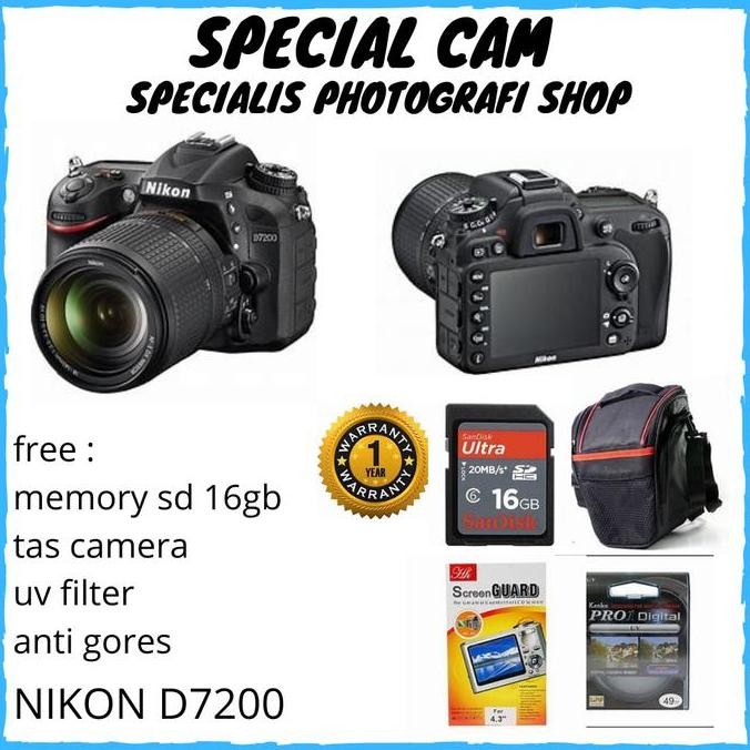 Camera Nikon D7200 Kit 18-140Mm / Nikon D7200 Kit 18-140Mm Allshop