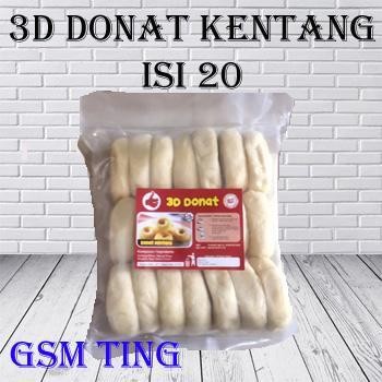 

LS Donat Kentang 3D Donat Beku Frozen isi 20pcs