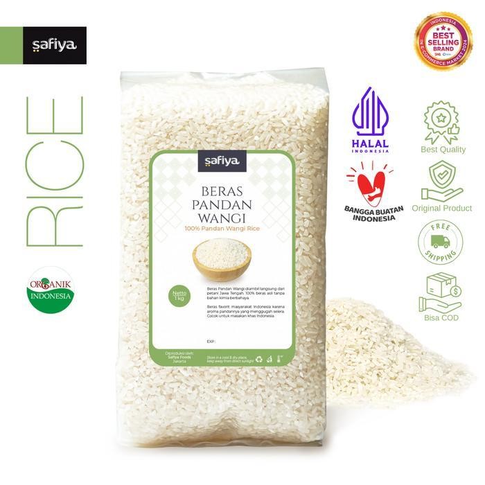 

LS Safiya Beras Pandan Wangi 1 Kg Beras Organik Premium