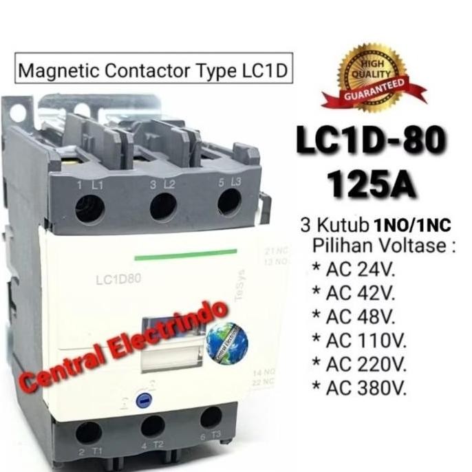 NEW - Kontaktor Contactor LCD 80M7 220VAc Kutub.