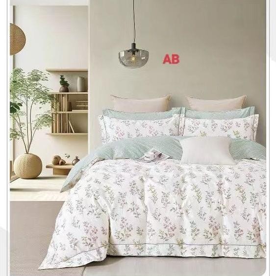 full set sprei dan bedcover cotton jepang premium 00%-02