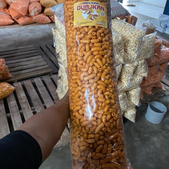 

LS Makaroni Kres bantat 1 Ball Snack 1 kg - Makanan Ringan Pedas - Food Keripik 1kg Cemilan Kripik Kering Crispy