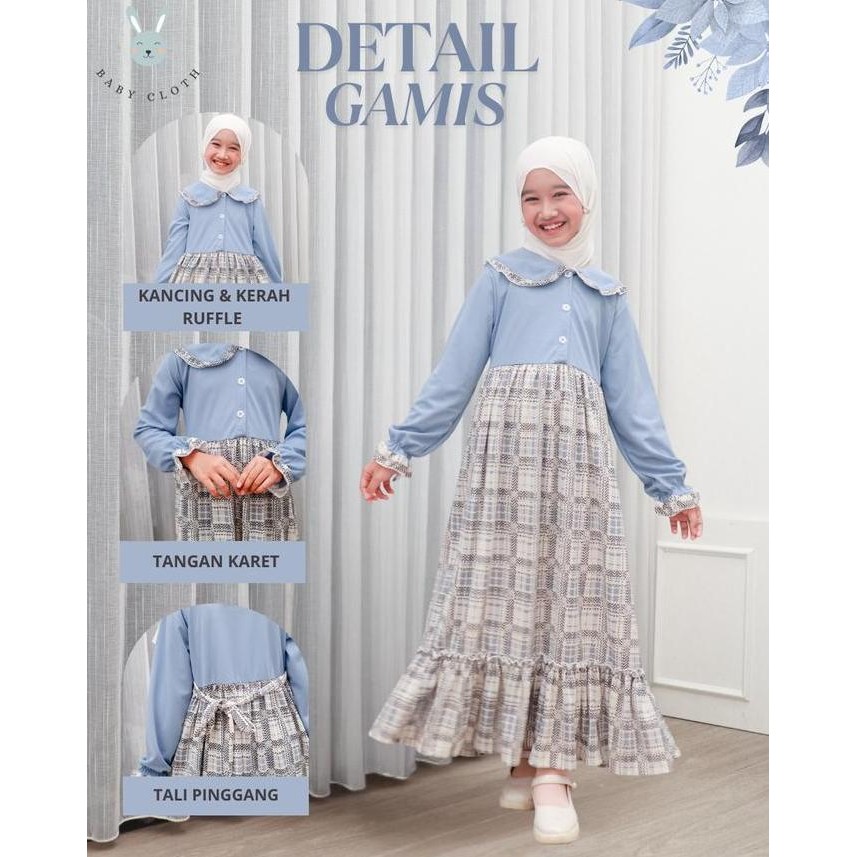 DS65 >> GAMIS ANAK WANWAN BAHAN KNIT DAN VOXY PREMIUM SMLXL BABY.CLOTH UNTUK UMUR 3-14 TAHUN baju mu