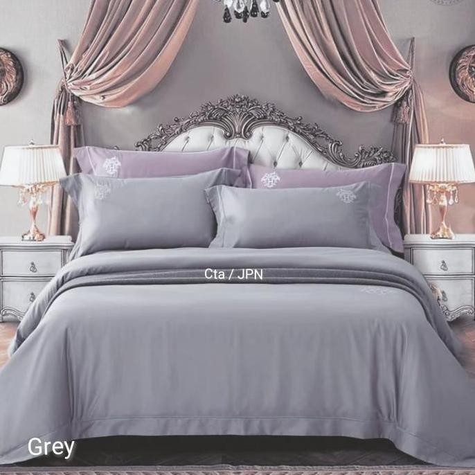 BEBAS ONGKIR - full set sprei dan bedcover cotton jepang premium 00%-polos-0