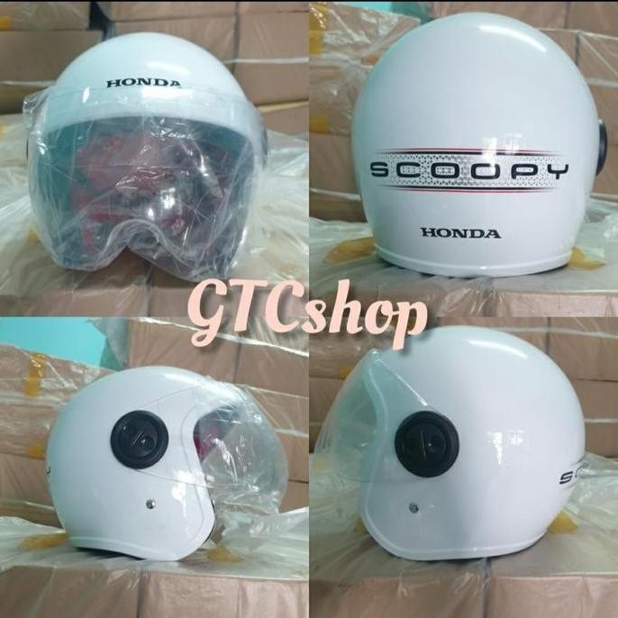 NEW - helm scoopy warna putih