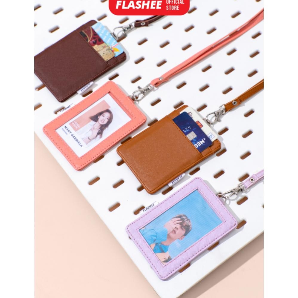 

Terbaru! Flashee Name Tag ID Card Holder Kulit Cole Lanyard Termurah Berkualitas PU Leather Lanyard NameTag