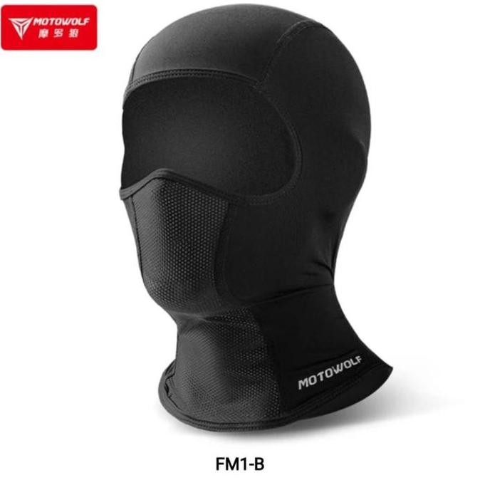 TERLARIS - Balacklava Motowolf Masker Kepala Masker Wajah Helmet Helm FM FMB FMC Slot Kacamata