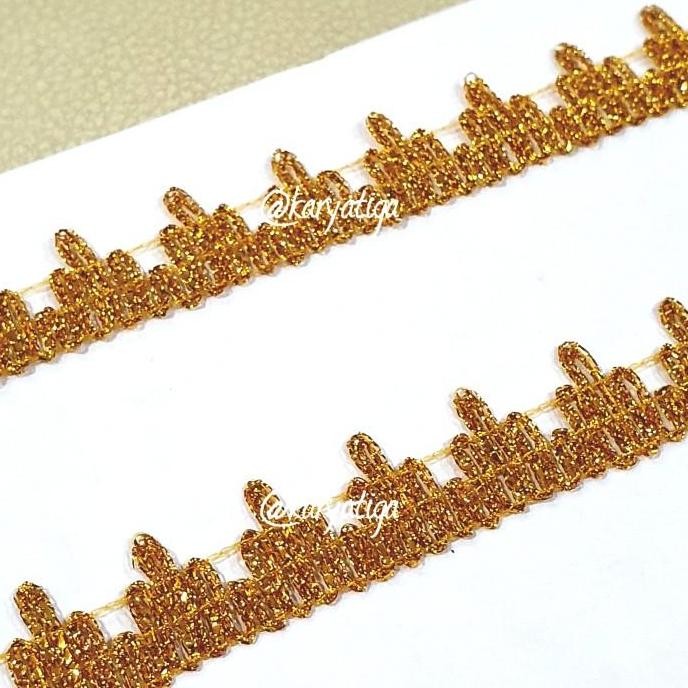 

best produk] Renda Mahkota Emas TSL-5100 (18 Yard - lebar 1,7 cm)