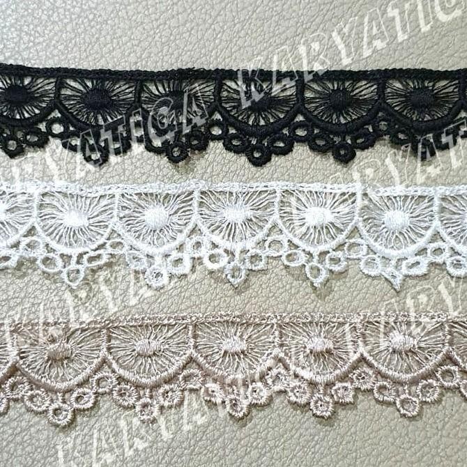 

siap kirim] Renda Giper / Guipure / Gyper 2937 Lebar 3.2 cm (15 Yard)