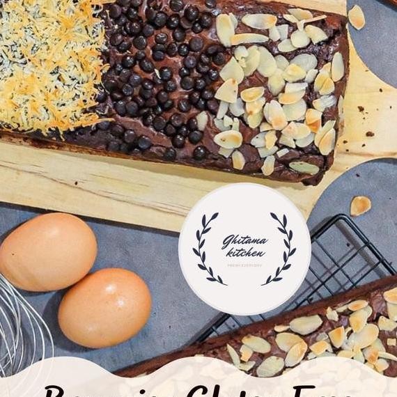 

Kue Brownies Bebas Gluten Topping Campur Kejuchocochipalmond