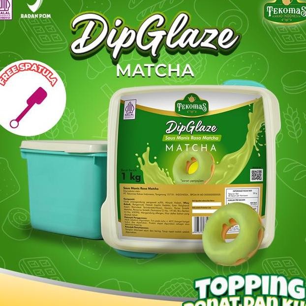 

Tekomas Dip Glaze Rasa Matchagreen Tea 1 Kg Eco Topping Donut Bahan Kue Siap Pakai Manis Food Baking Makanan