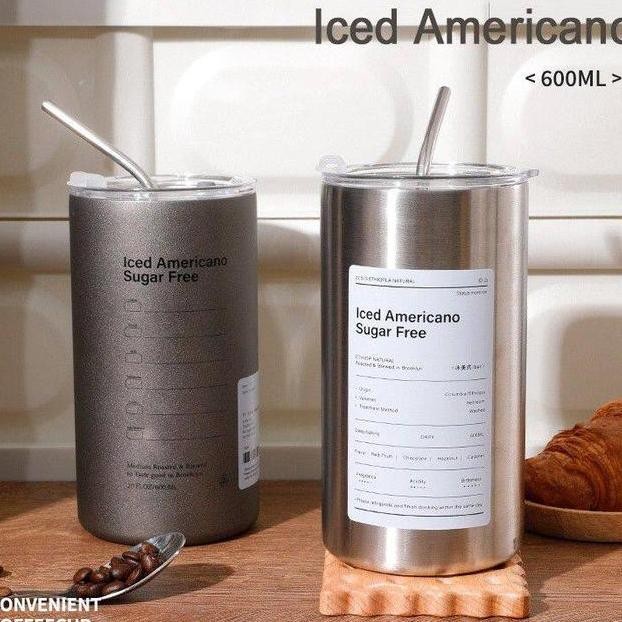 Termos Es Gelas Air Dingin Kaca Air Panas Baja Tahan Karat Ukuran