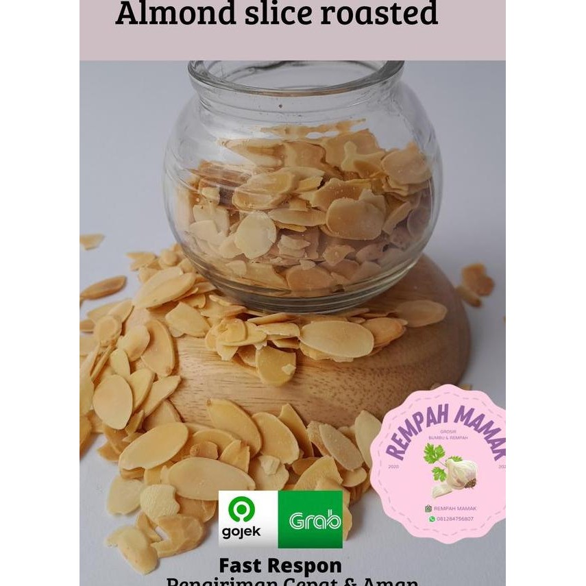 

Kacang Almond Slice Panggang 250Gram Roasted Almond Slice
