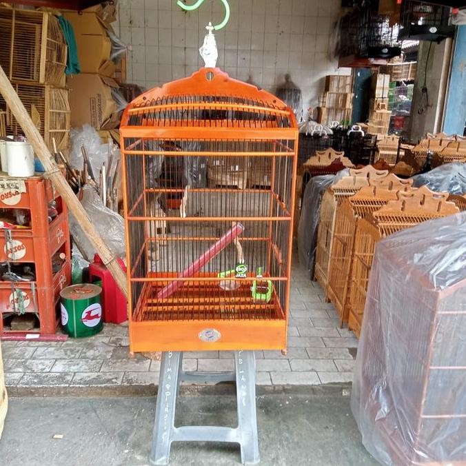 sangkar /kandang kotak Ebod no 3 warna coklat (gojek dan grab)