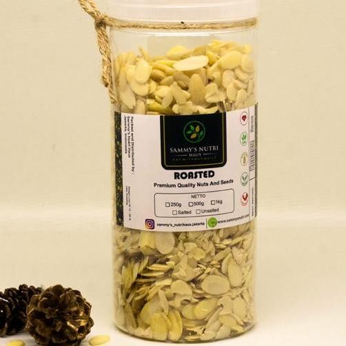 

Roasted Un Sliced Almond G Kacang Almond Iris Panggang Tawar