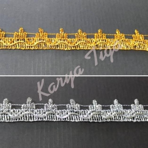 

!!!!!!] Renda Emas / Perak / India 611 (Lebar 2 cm - Panjang +/- 17 yard)