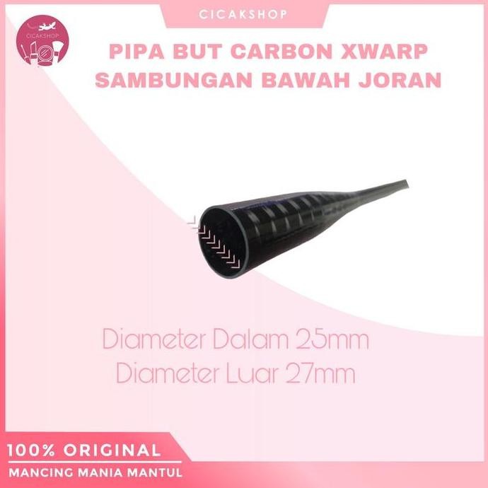 Cicakshop88 butt sambungan bawahan joran full carbon xwarp