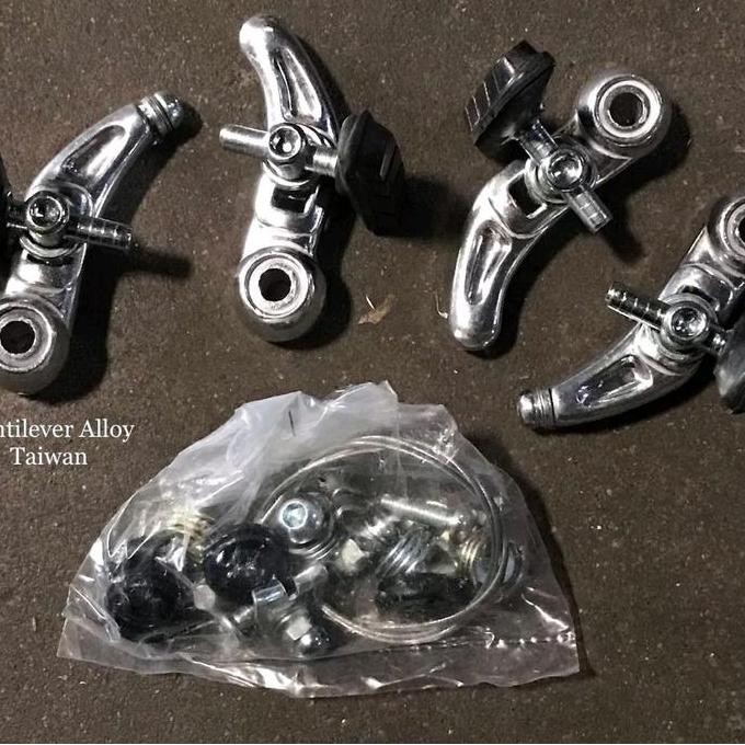 CANTILEVER CANTI LEVER REM SEPEDA ALLOY SEPEDA VINTAGE FEDERAL TAIWAN SILVER KAMPAS TUSUK ORIGINAL D