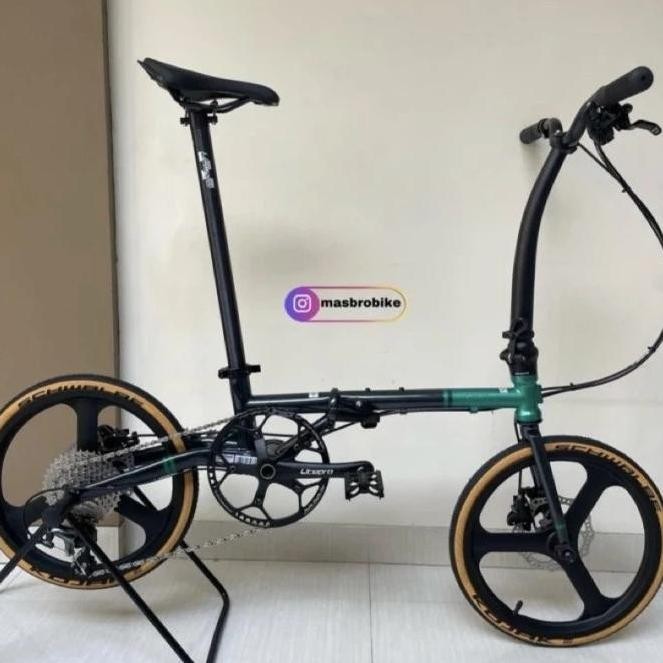 SEPEDA LIPAT FNHON GUST 16 DISCBRAKE NEW RAKIT ORIGINAL DAN TERPERCAYA