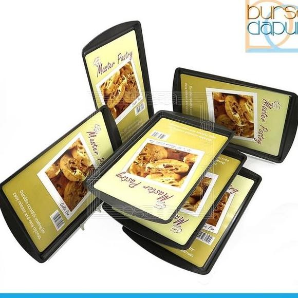 

Master Pastry Nonsti Cookie Pan Medium Loyang Kue Anti Lengket 15 X 10 Set 6 Pcs
