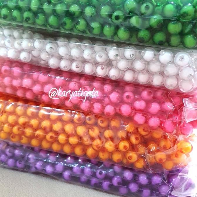 paling diminati] Mote Akrilik Bulat Transparan / Mote Akrilik Isi (450 gram)