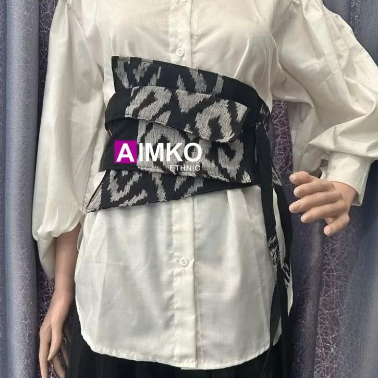 Ct_C1077 Obi Belt Tenun - Obi Belt - Ikat Pinggang Tenun - Belt Wanita/Pria Me41