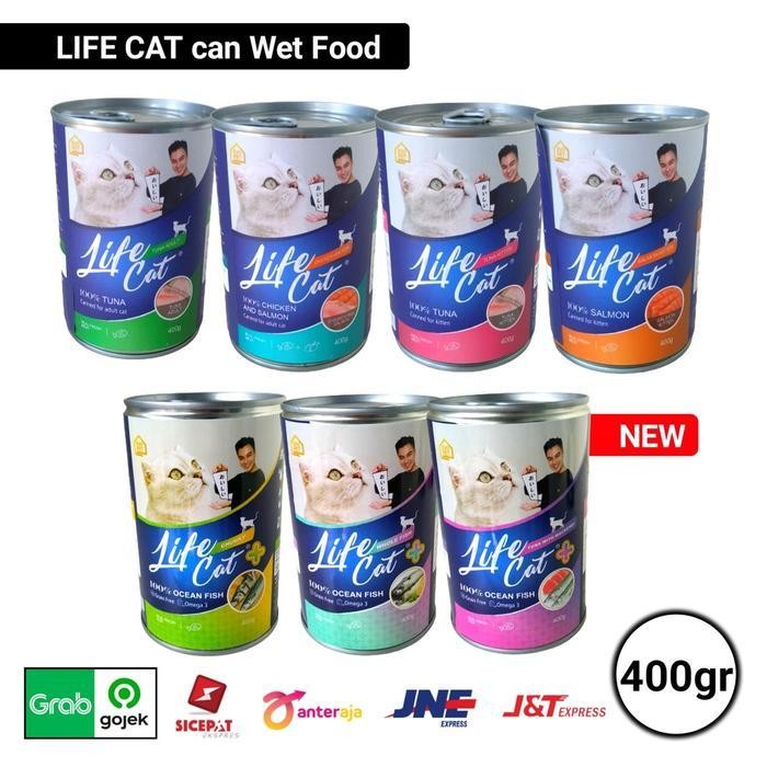 

STID Life Cat Kaleng 400gr All Varian - Makanan Basah Kucing Life cat