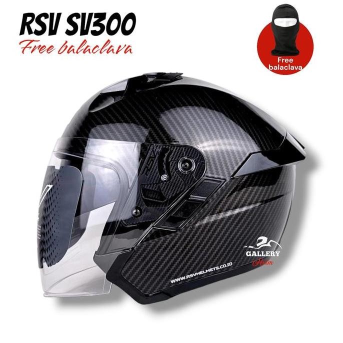 Rsv Sv300 All Varian Warna Solid Helm Half Face Double Visor Kaca  Helmet Motorcycle