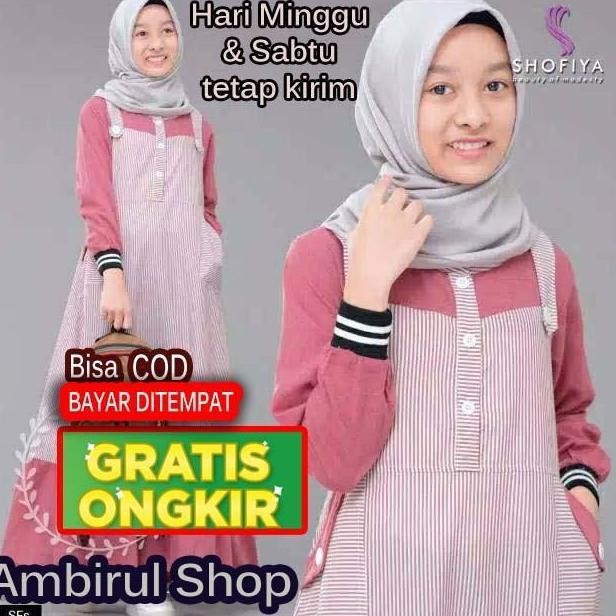 Gamis Anak Perempuan Umur 12 13 14 15 tahun Baju Anak Terbaru Kekinian