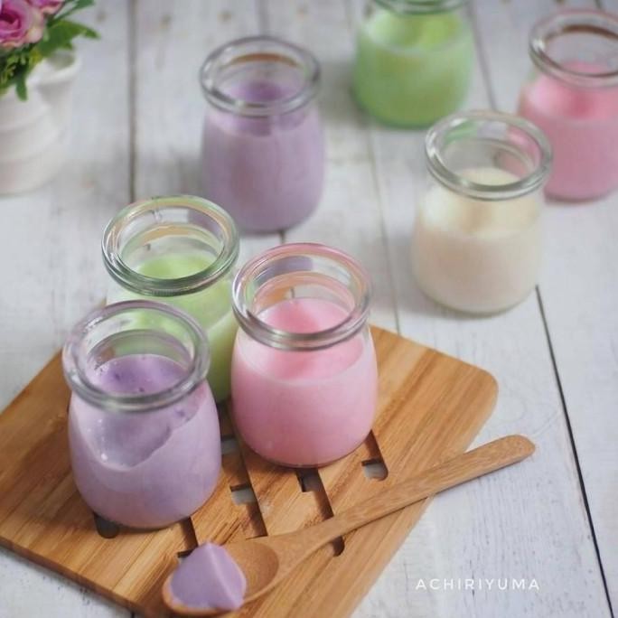 Toples Jar Kaca | Botol Jar Kaca | Pudding Jar | Jar Yoghurt + Tutup