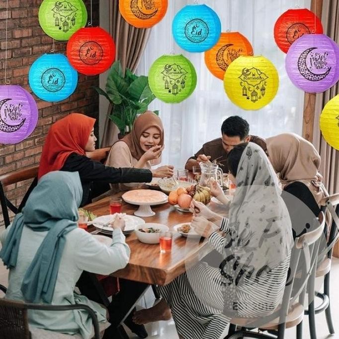 Lampion Idul Fitri Dekorasi Hari Raya Ramadhan Ramadan Lampu Bola