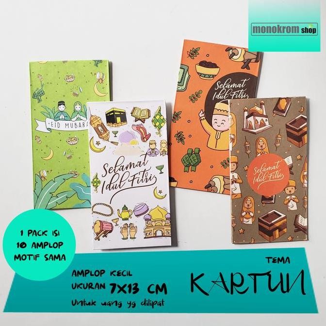 

Amplop Lebaran Kecil Selamat Hari Raya Idul Fitri - Tema Motif Kartun2