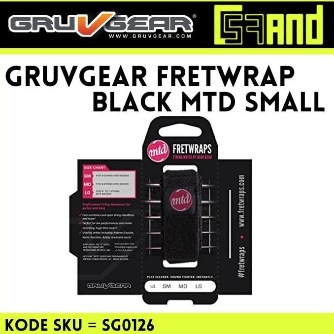 TERBARU Gruvgear MTD Fretwrap Gitar Bass Fretwraps String Mute Senar Muter