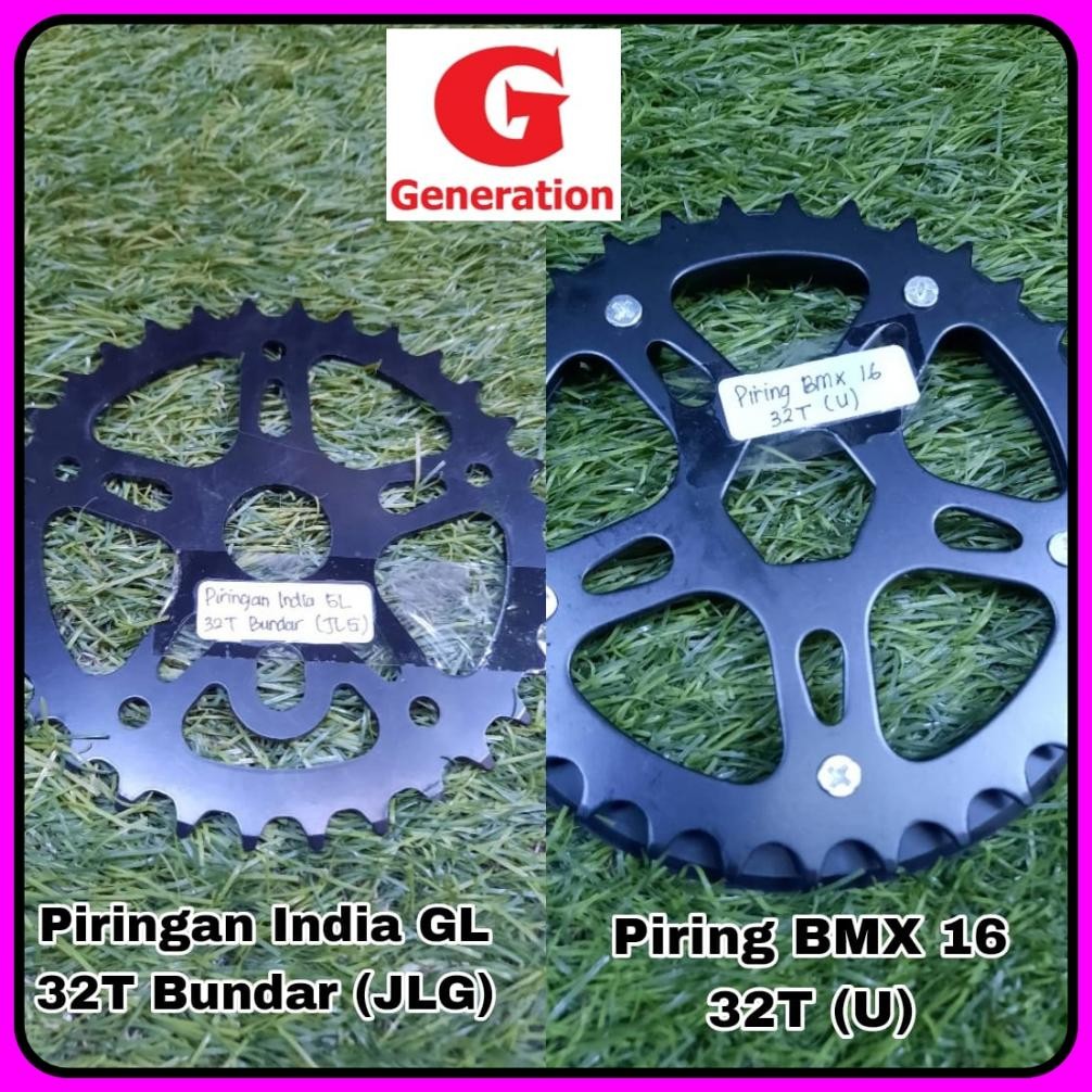 Gf-5 Fgs-3 Piringan Gir Gear Crank Depan Sepeda Anak 32T, 36T, 40T, 44T Gir Langsung Bmx Hitam Murah