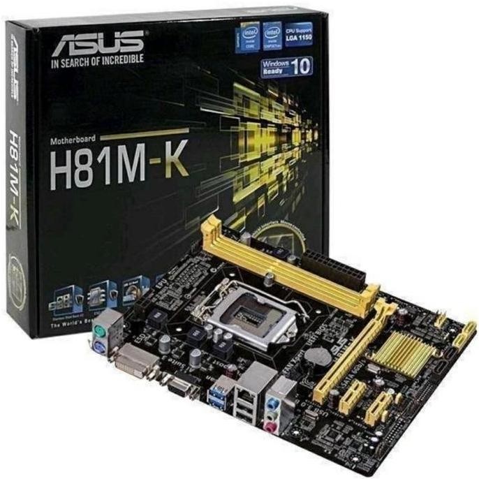 MOTHERBOARD ASUS H81MK MAINBOARD H81 ASUS LGA 1150 DDR3 GARANSI