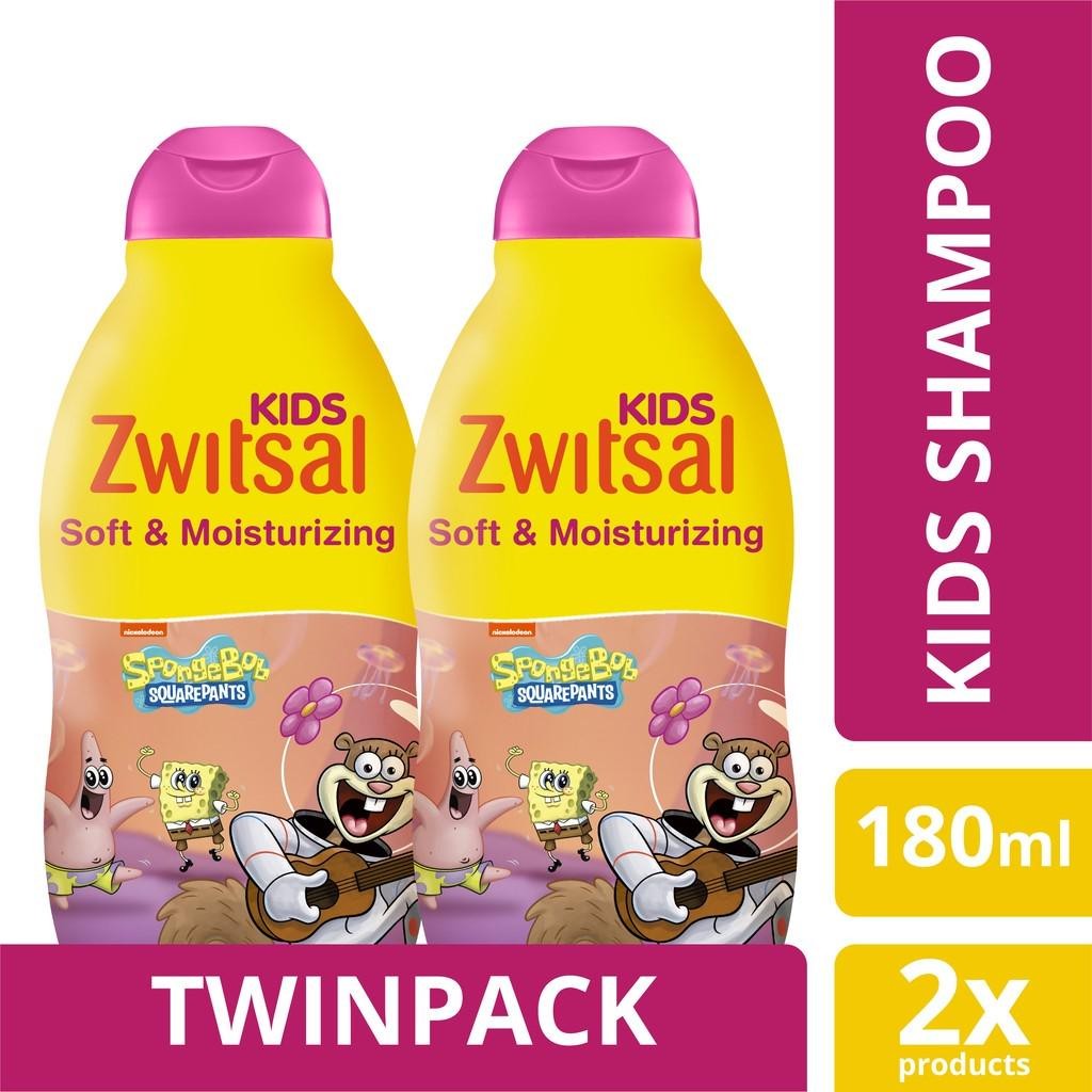ZWITSAL KIDS SHAMPOO PINK SOFT & MOISTURIZING 180ml TWINPACK