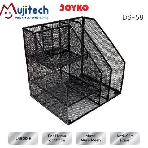

JOYKO DESK SET TEMPAT ALAT TULIS JARING METAL BESI PEN HOLDER ORGANIZER MEJA KANTOR DS-58