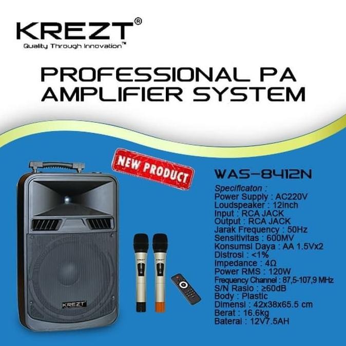 PORTABLE SOUND - MEETING WIRELESS KREZT WAS-8412N / 8412 N - RECORD