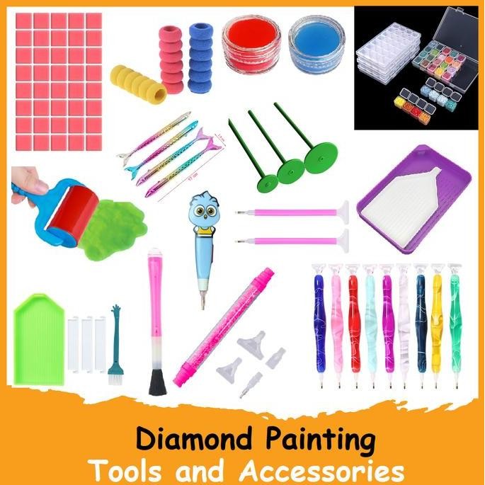 

Diamond Painting Kit Tool Set Pen Glue Tray
