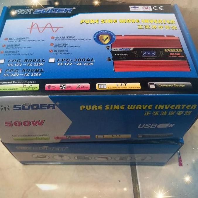 inverter pure sine wave 500 watt Souer 12volt