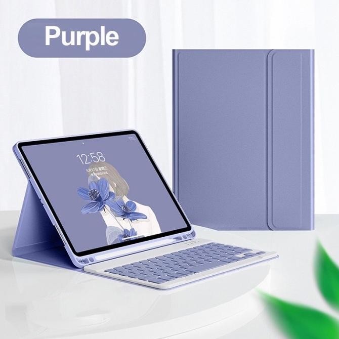 Diskon Samsung S6 Lite/Tab A7 Lite Flip Cover + Keyboard Bluetooth Sale