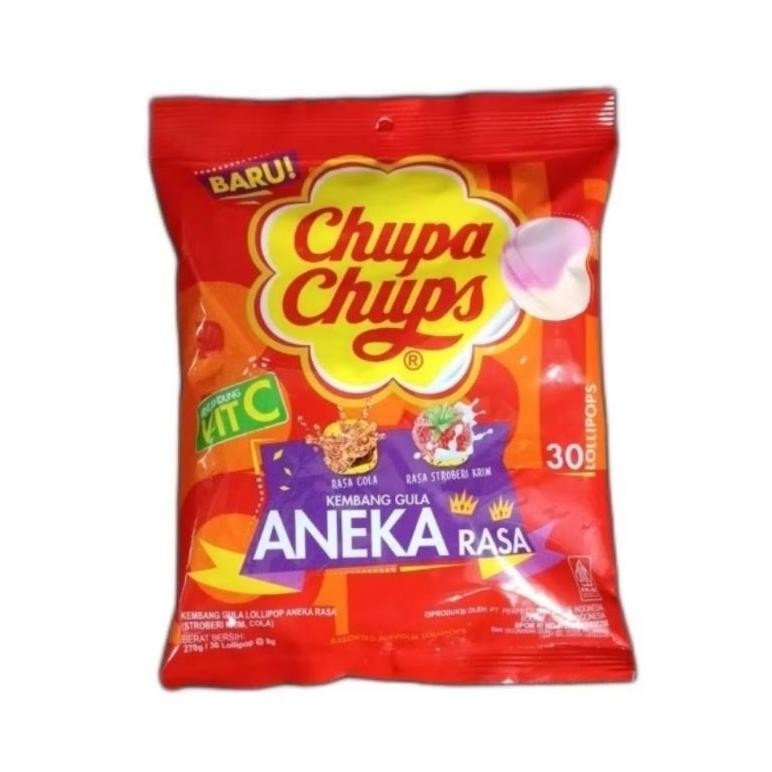 

ChupaChups Chupa Chups Bag isi 30 pcs Chup Lollypop Lolly Pop Candy Permen Aneka Rasa Buah