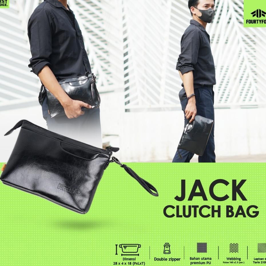 Buffers Ja Tas Clutch Pria Leather Tangan Kulit Handbag