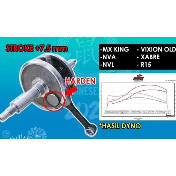 New  Super Crankshaft BRT Kruk As Mx King NVA NVL R15 Vixion Xabre