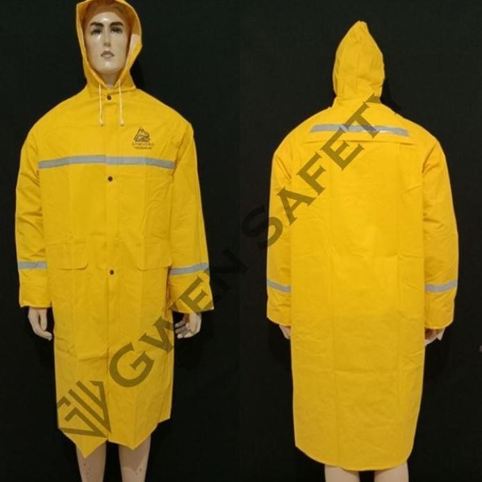 jas hujan mantel gosave kuning murah