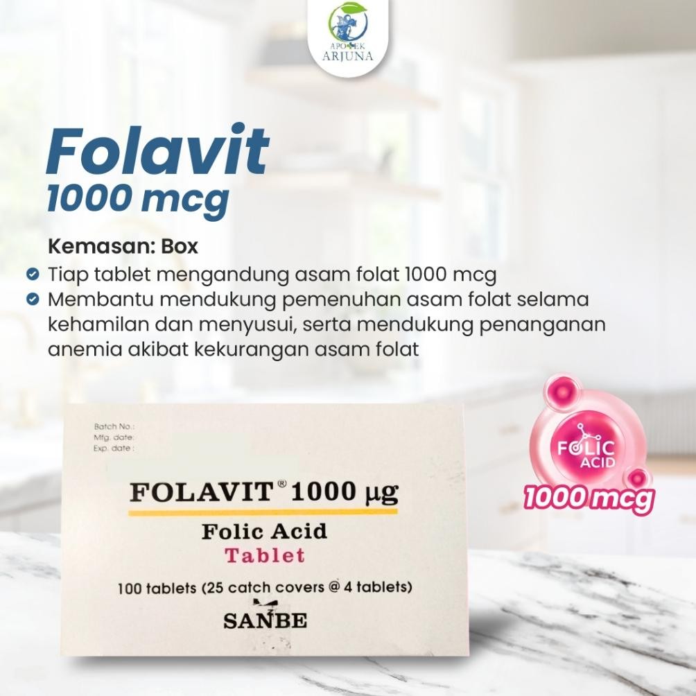 Terlaris | Terbaru | Best Seller | Termurah Folavit Promil Asam Folat Untuk Program Ibu Hamil Menyus