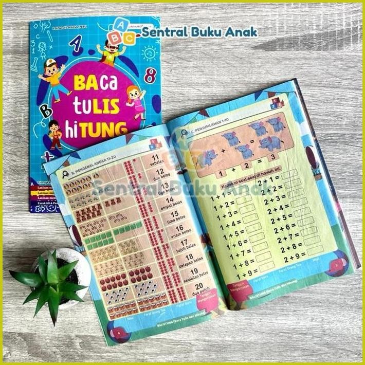 

[DAPAT 5 BUKU] 60 JAM BACA TULIS TANPA DIEJA - CALISTUNG JARIMATIKA BACA TULIS HITUNG SIAP MASUK SD