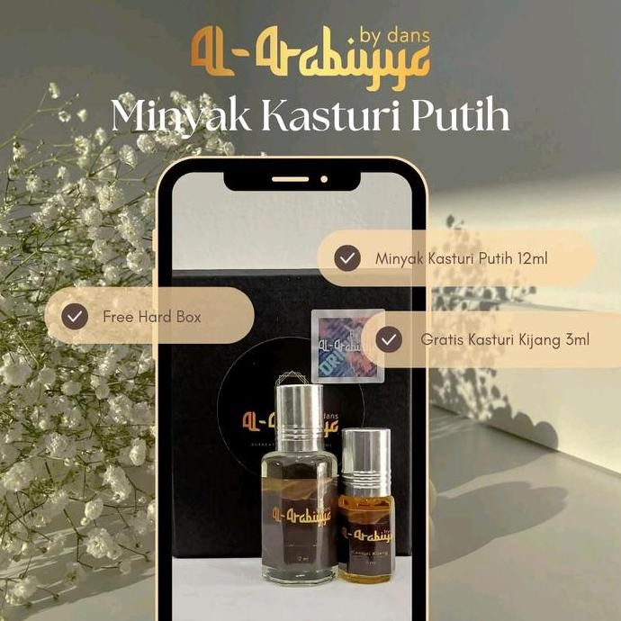 Minyak Wangi Kasturi Putih 12ml Original Parfum Arab